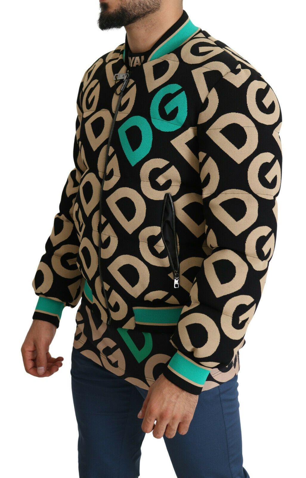 Dolce &amp; Gabbana – Ikonische Bomberjacke mit Aufdruck – Exquisites Design