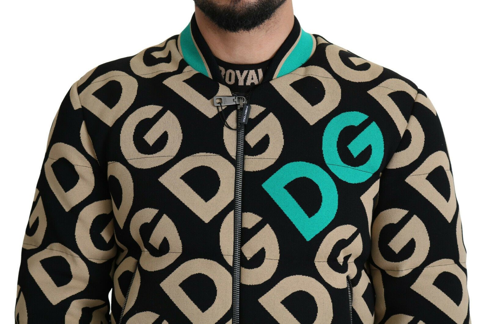 Dolce &amp; Gabbana – Ikonische Bomberjacke mit Aufdruck – Exquisites Design