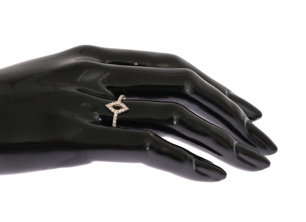 Nialaya Eleganter Silberring mit Zirkonia-Kristallen