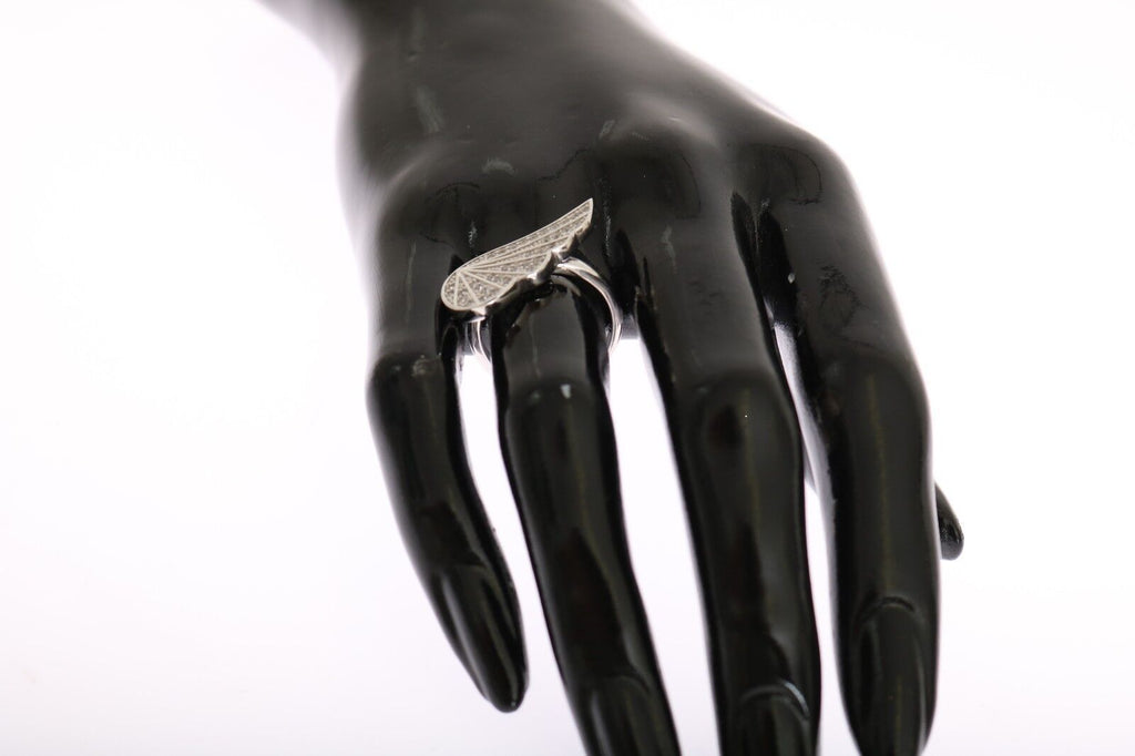 Nialaya Eleganter Sterlingsilber-Ring mit Zirkonia-Kristallen