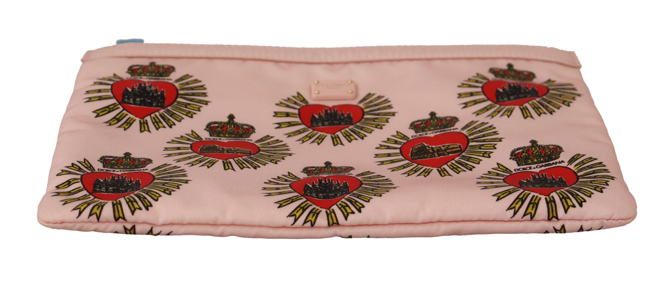 Dolce &amp; Gabbana Elegante Clutch mit Herzmotiv in Rosa