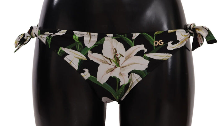 Dolce &amp; Gabbana Elegantes Bikinihöschen mit Lilien-Print