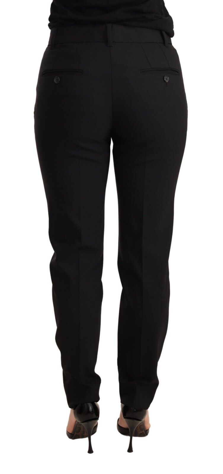 Dolce &amp; Gabbana Elegante, konisch zulaufende Hose aus Schurwolle