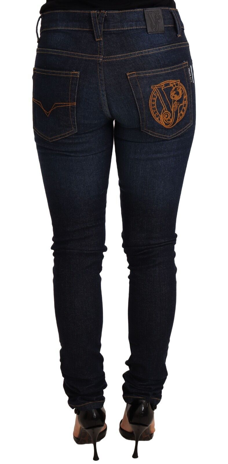 Versace Jeans Elegante Skinny-Designer-Jeans mit niedriger Taille