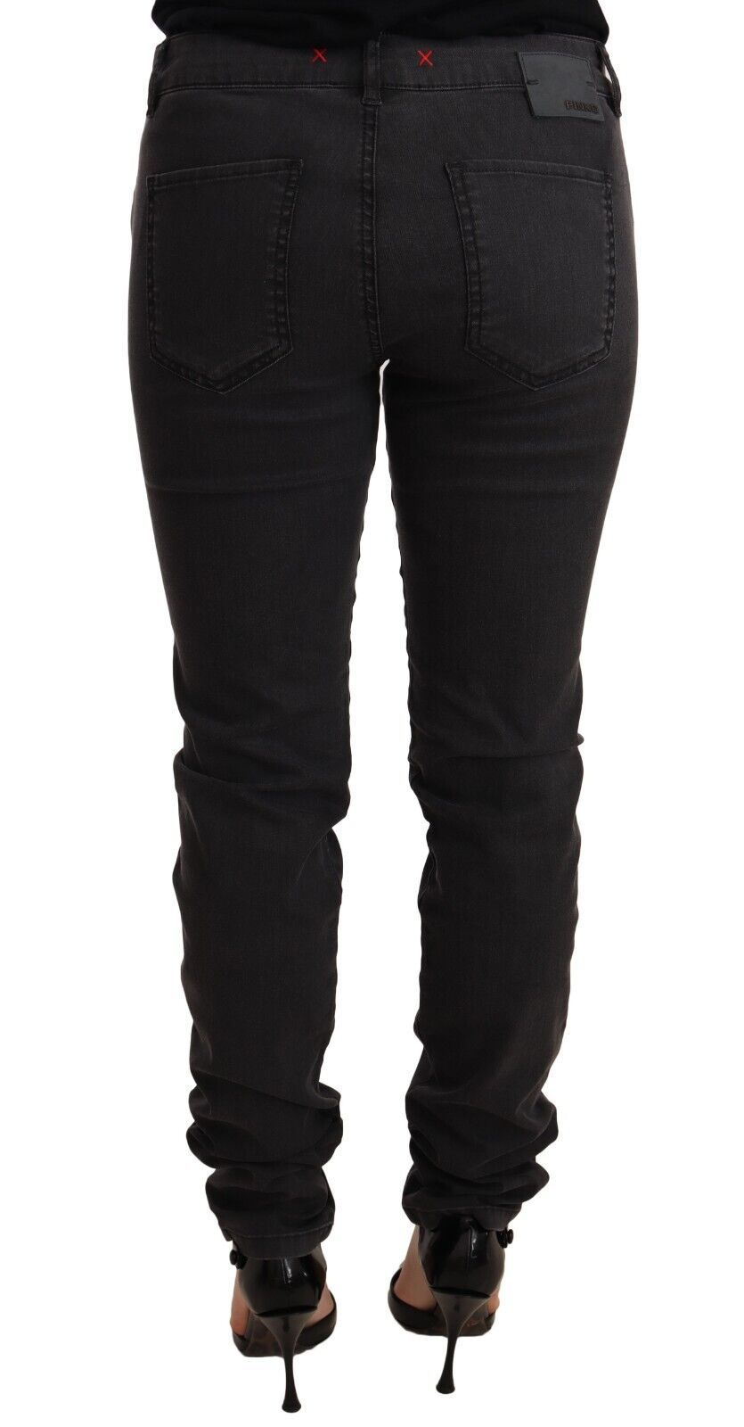 PINKO Chic Skinny Jeans in Schwarz mit mittlerer Taille