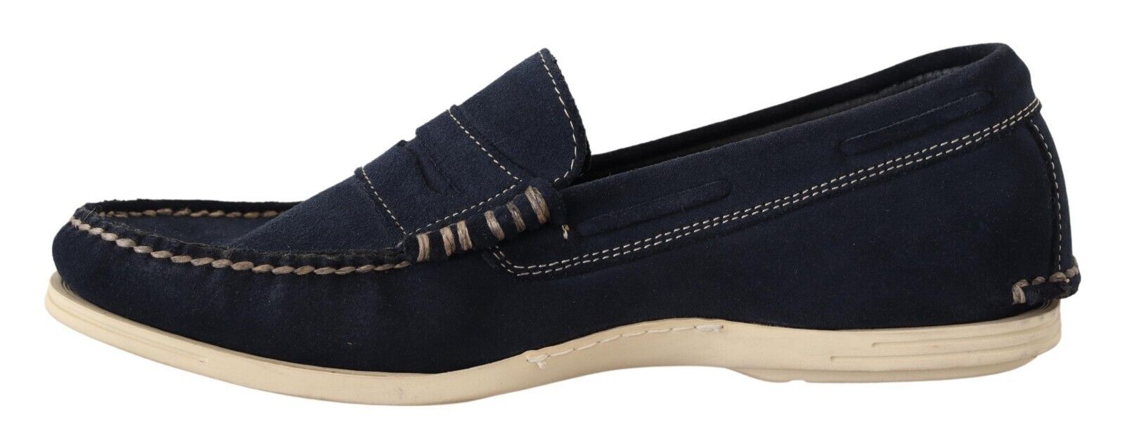 Pollini Chic Wildleder-Mokassins in Blau für Herren