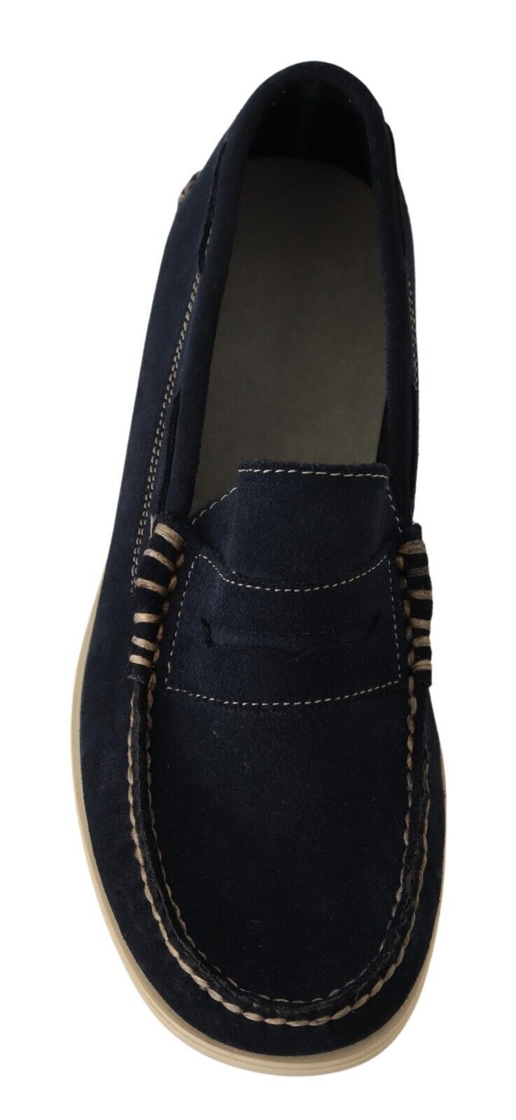 Pollini Chic Wildleder-Mokassins in Blau für Herren