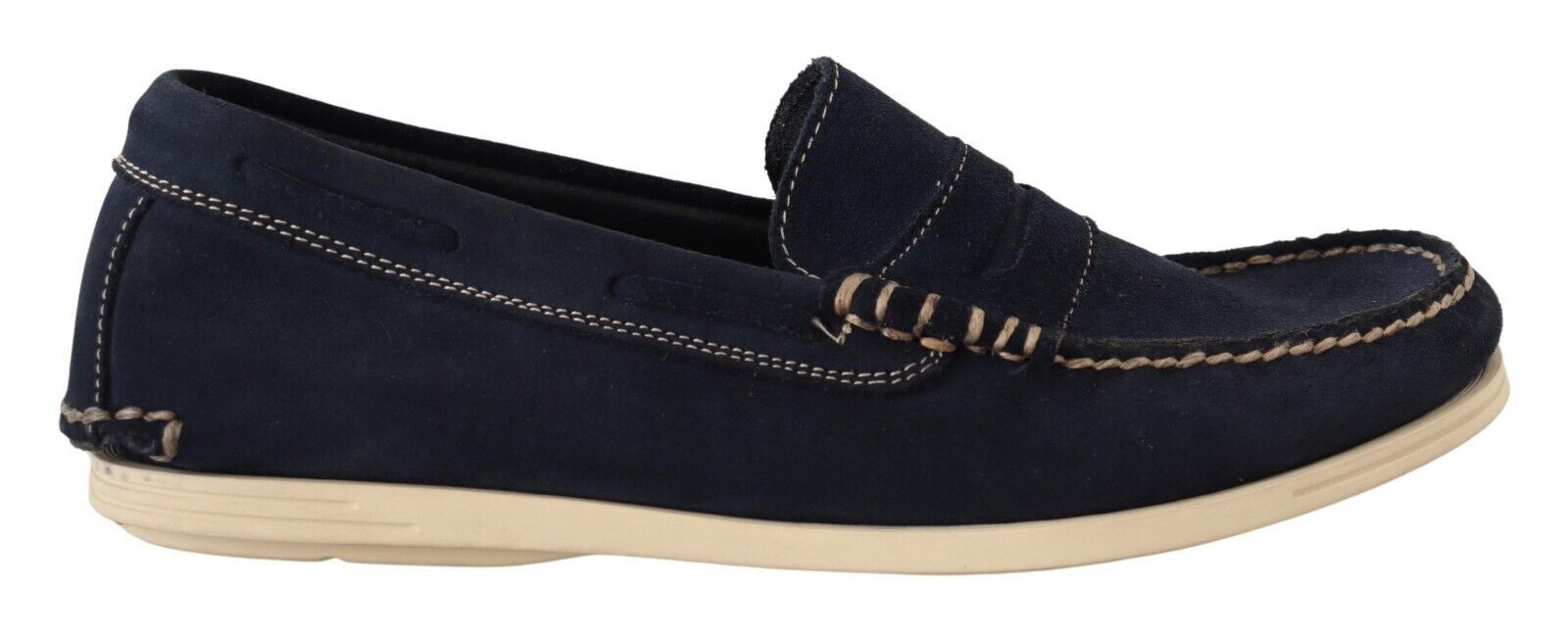 Pollini Chic Wildleder-Mokassins in Blau für Herren