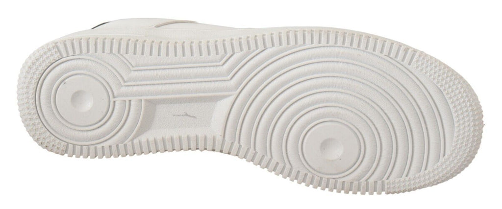 SIGNS Schicke weiße niedrige Leder-Sneaker