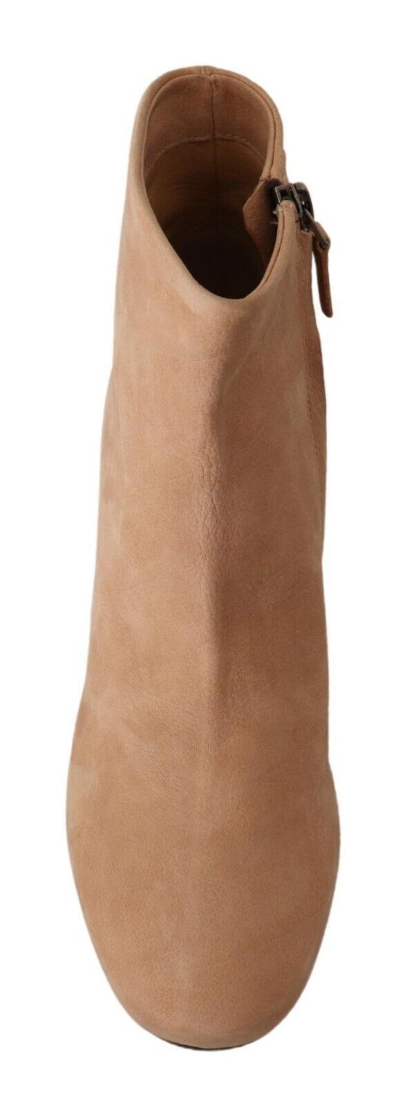DEL CARLO Beige Wildleder Leder Mid Heels Pumps Stiefel Schuhe