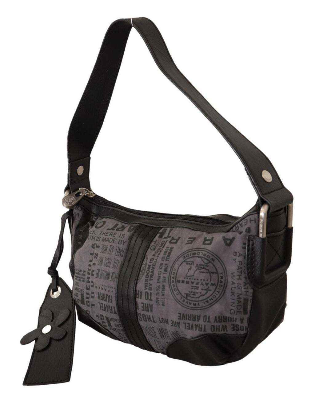 WAYFARER Schicke Schulterhandtasche aus grauem Stoff