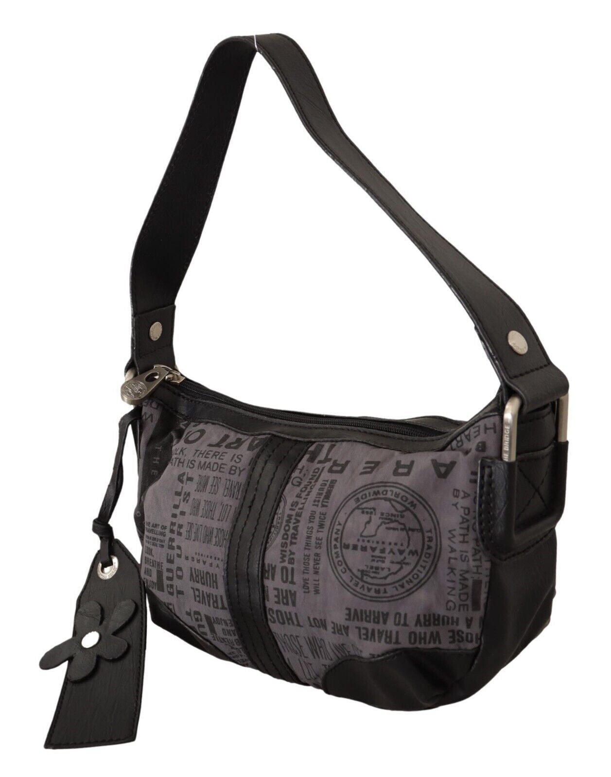 WAYFARER Schicke Schulterhandtasche aus grauem Stoff