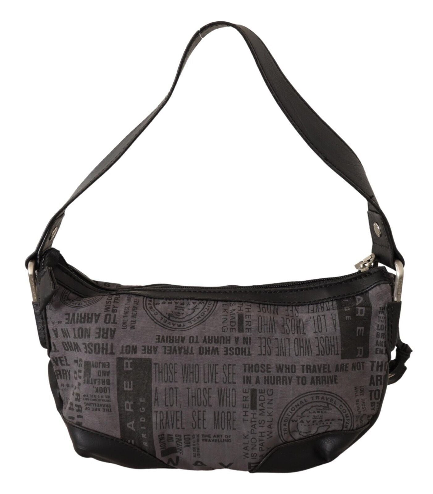 WAYFARER Schicke Schulterhandtasche aus grauem Stoff