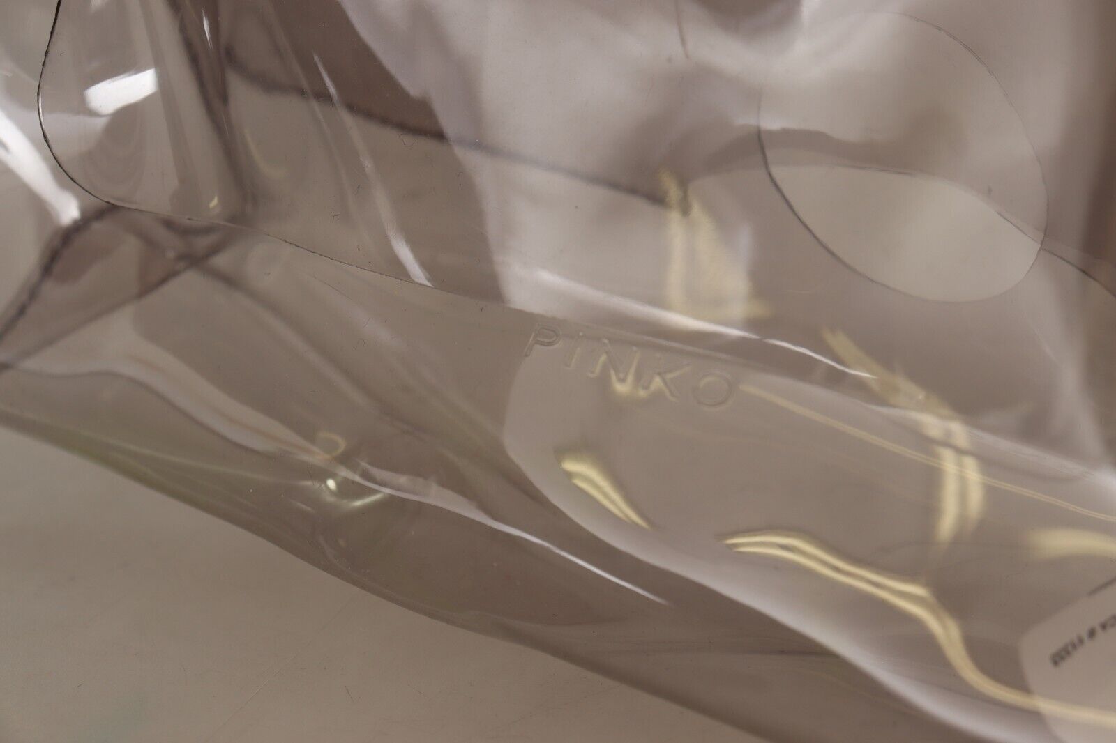 PINKO Schicke transparente Clutch für abendliche Eleganz