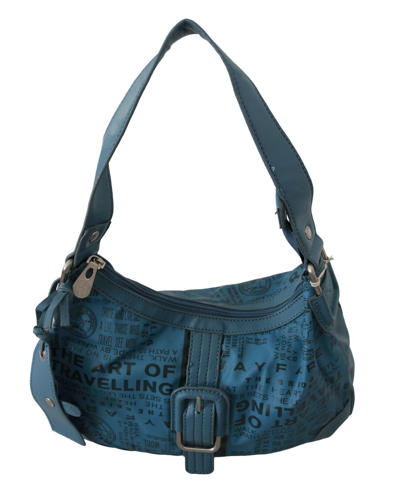 WAYFARER Schicke Schultertasche aus blauem Stoff – Perfekt für Eleganz im Alltag