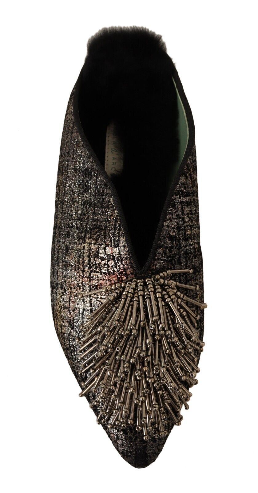 Paola D'Arcano Golden Enchantment Leder-Flats