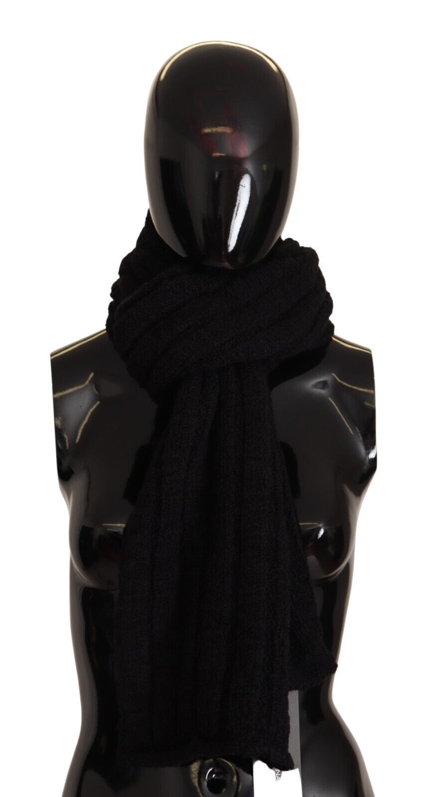Dolce &amp; Gabbana Elegance Unleashed Schwarzer Wollschal