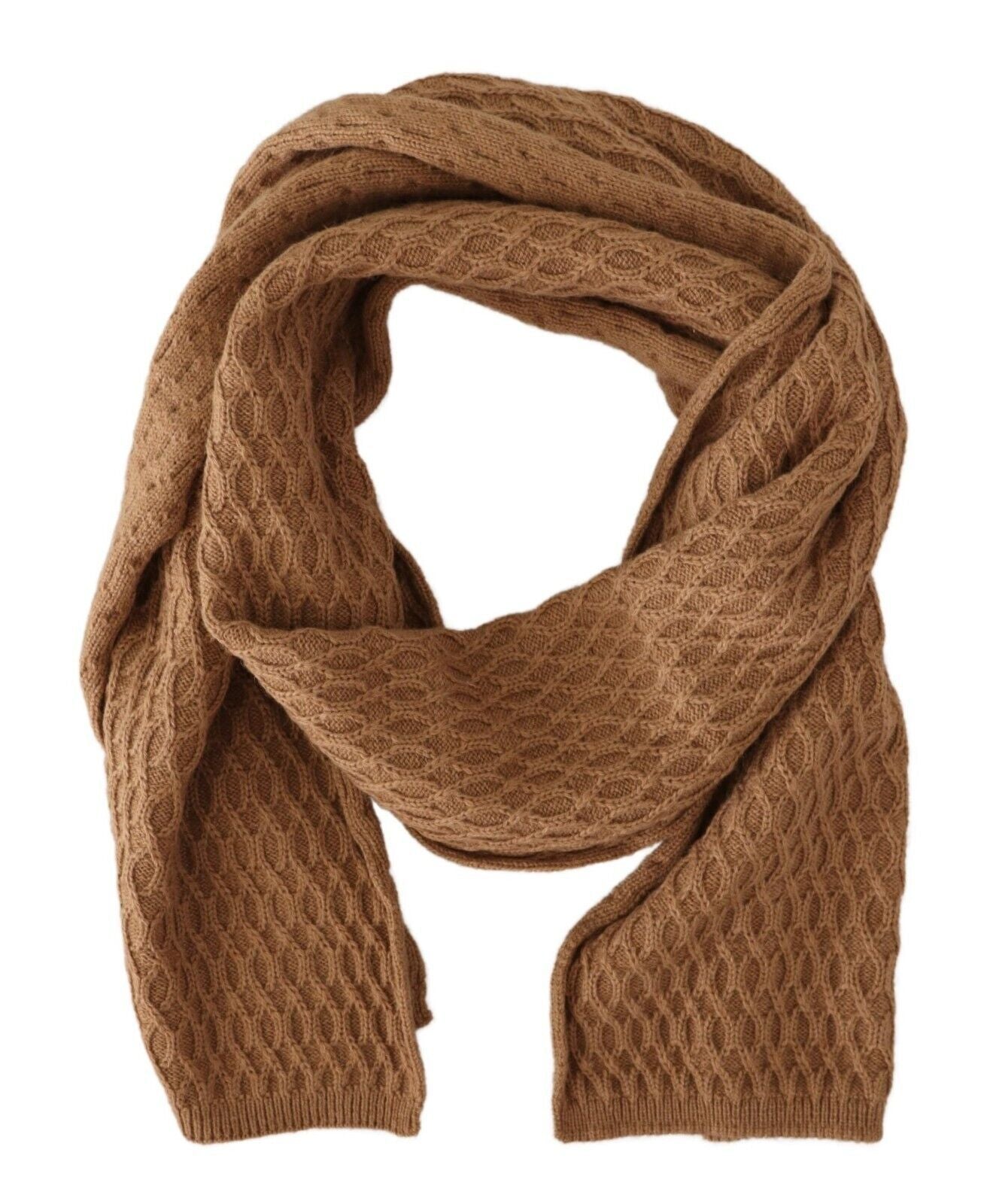 Dolce &amp; Gabbana Eleganter dunkelbrauner Strickschal