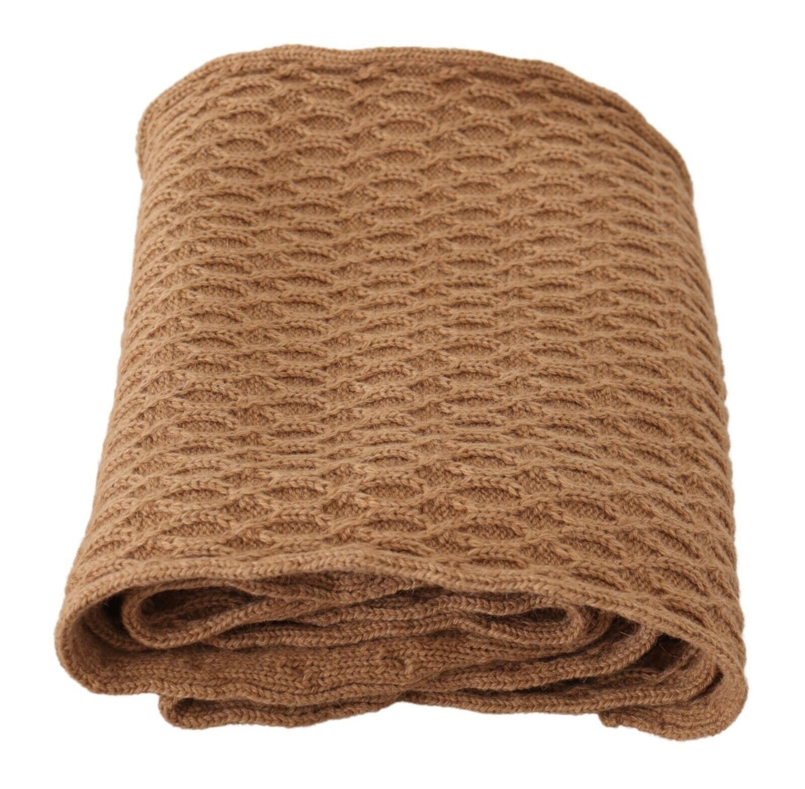 Dolce &amp; Gabbana Eleganter dunkelbrauner Strickschal