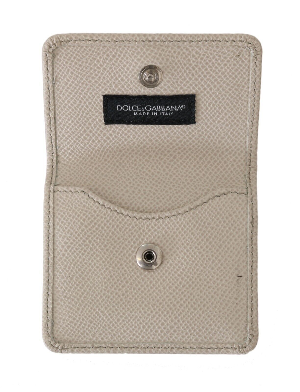 Dolce &amp; Gabbana Chic Kondometui-Geldbörse aus weißem Leder