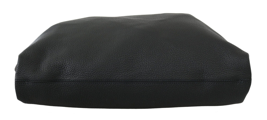 Dolce &amp; Gabbana Elegante schwarze Ledertasche für Herren