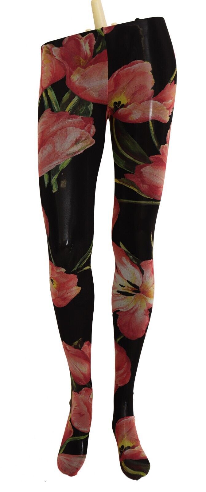 Dolce &amp; Gabbana – Elegante Strumpfhose aus Mikronetz mit Blumenmuster