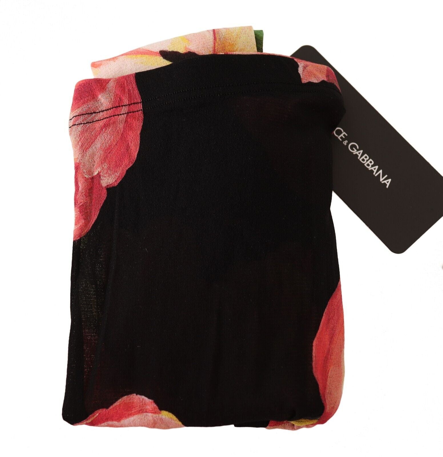 Dolce &amp; Gabbana – Elegante Strumpfhose aus Mikronetz mit Blumenmuster