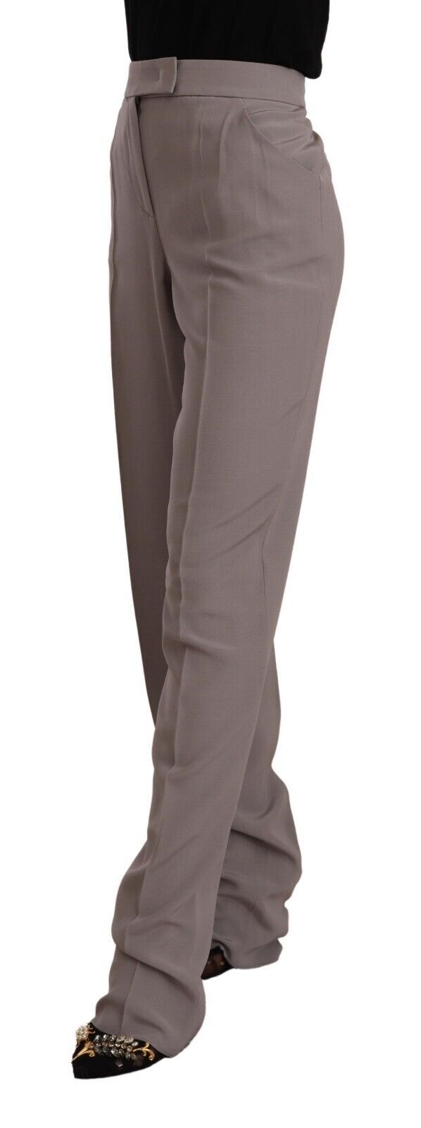 Armani Elegante Hose aus Seidenmischung mit hoher Taille
