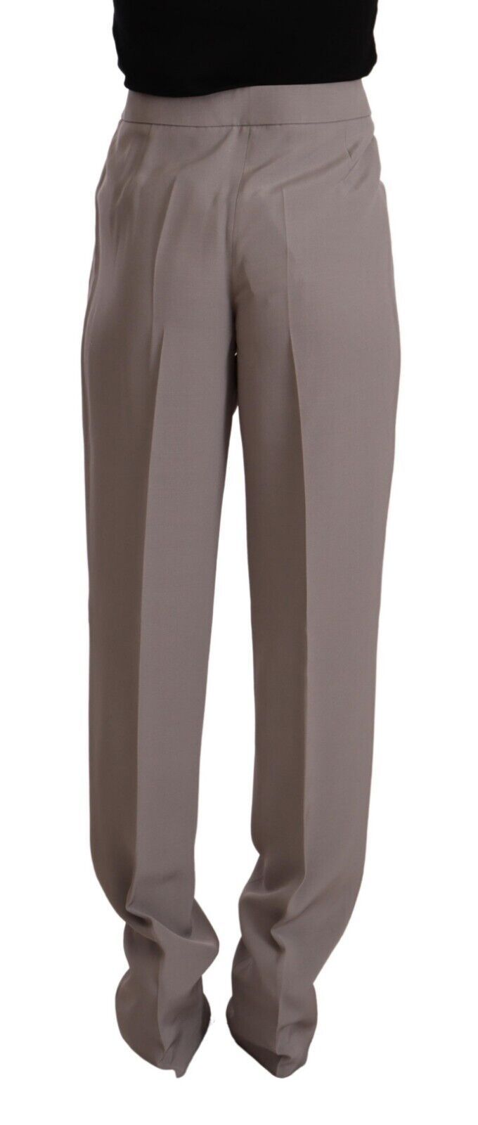 Armani Elegante Hose aus Seidenmischung mit hoher Taille