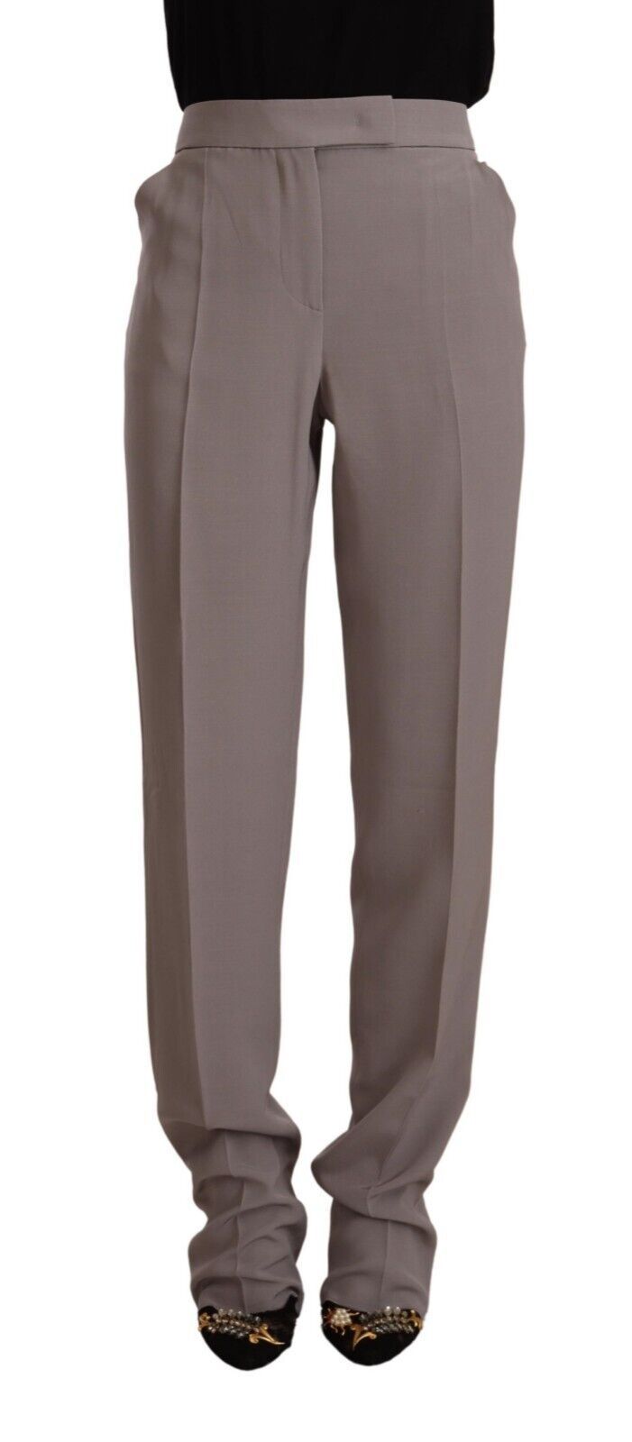 Armani Elegante Hose aus Seidenmischung mit hoher Taille