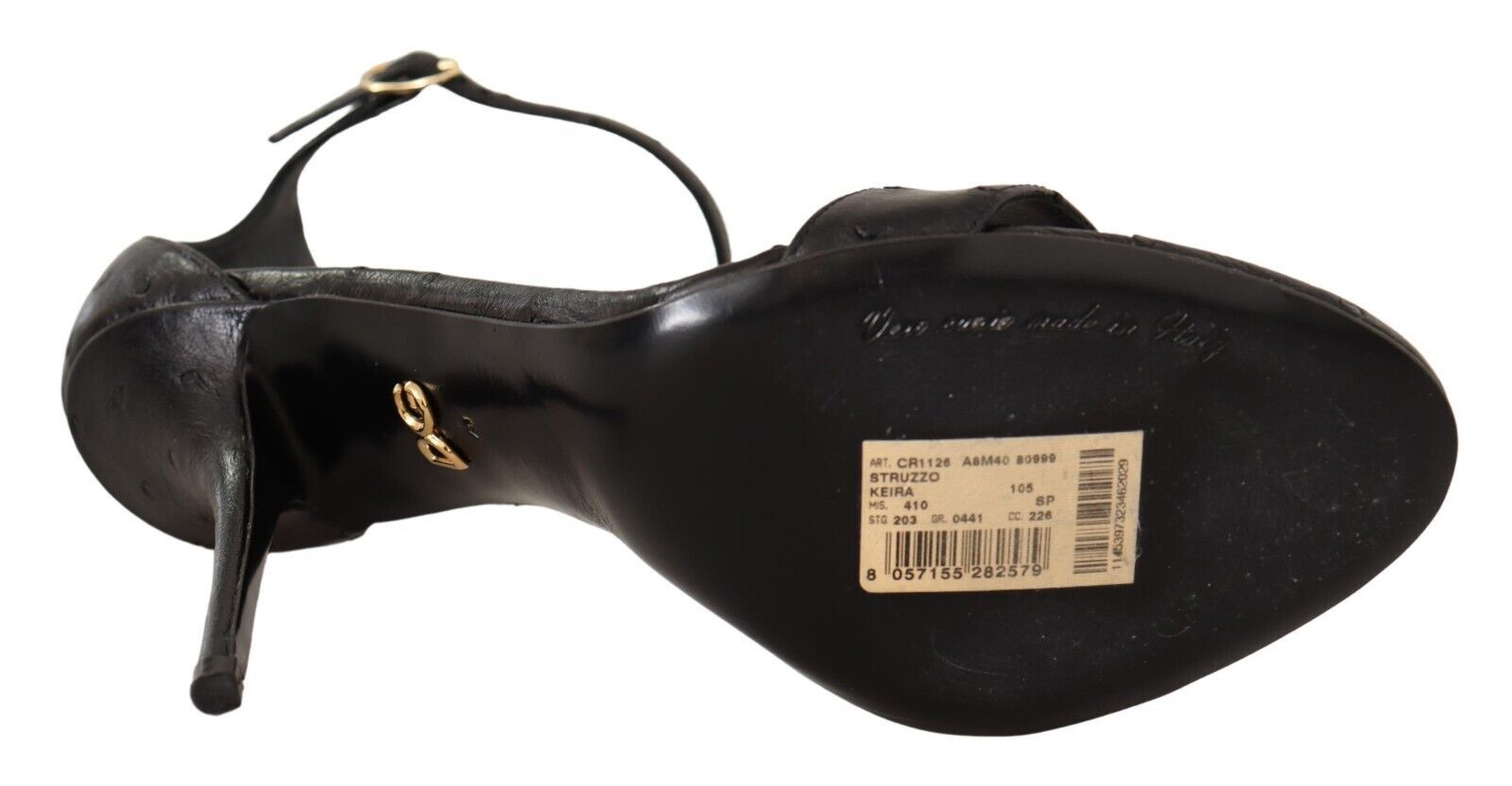 Dolce &amp; Gabbana Elegante Pumps aus Straußenleder mit Knöchelriemen
