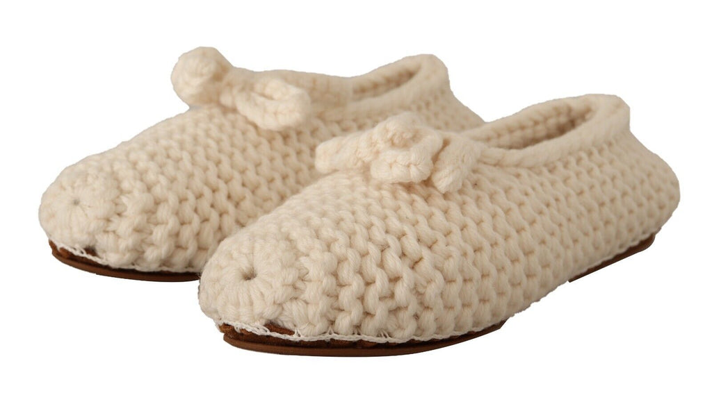 Dolce &amp; Gabbana Schicke Ballerinas aus Wollstrick