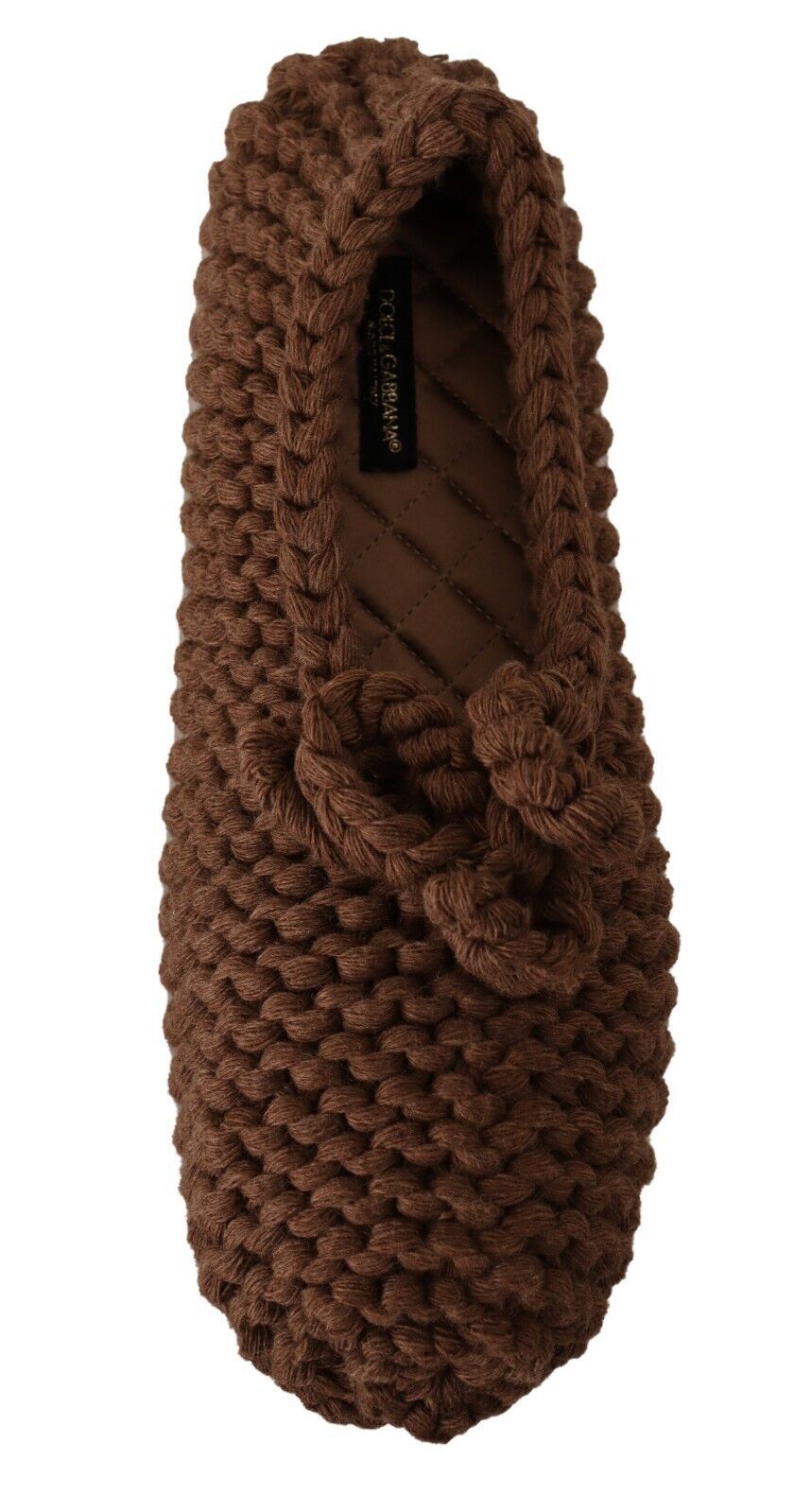Dolce &amp; Gabbana Elegante Ballerinas aus Wollstrick