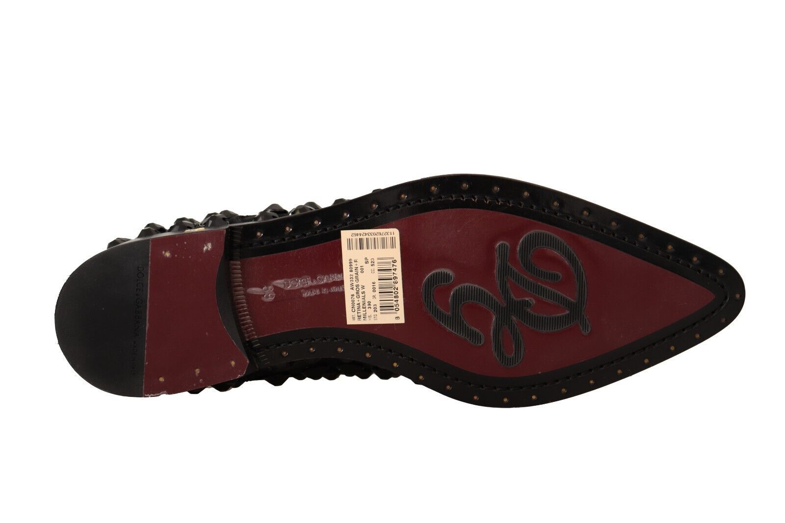 Dolce &amp; Gabbana Elegante Ripsband-Schnürschuhe mit Schmucksteinen