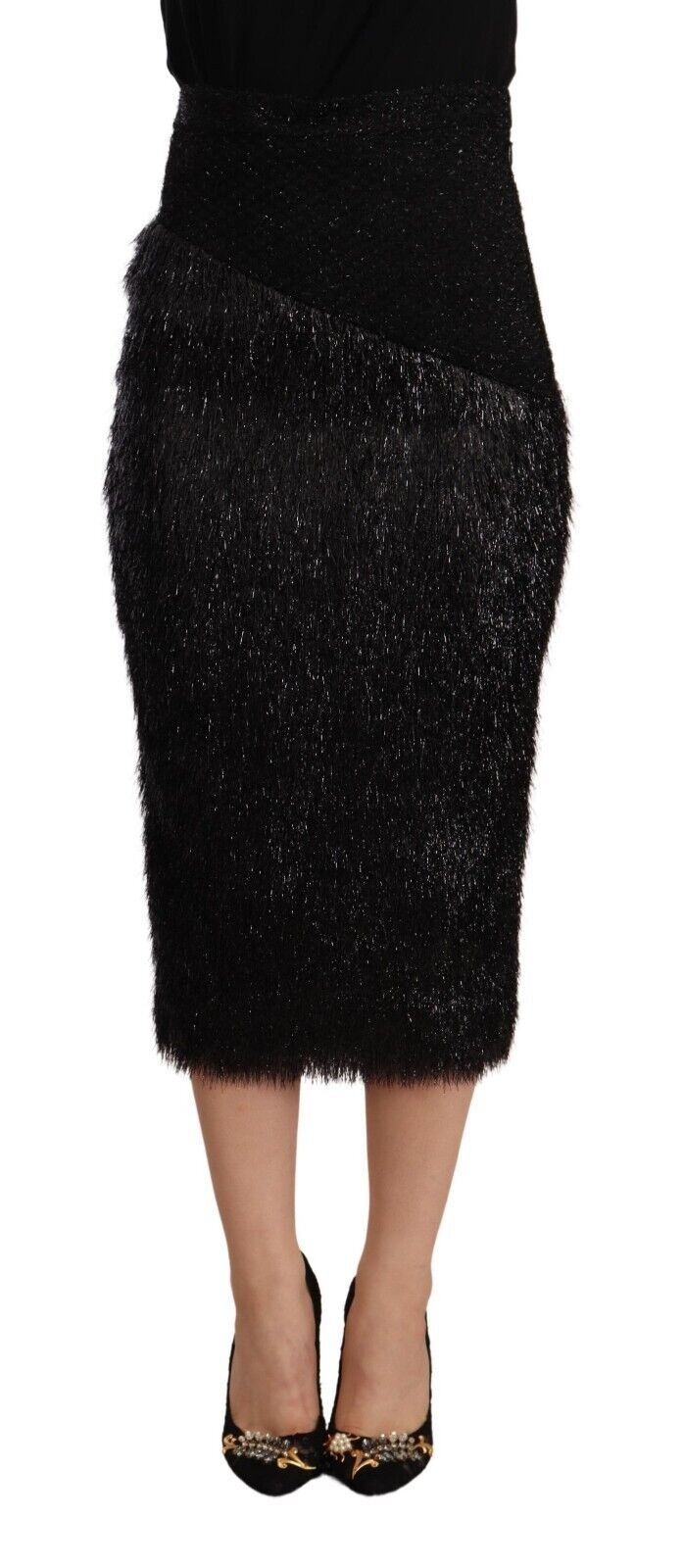 Masha Ma – Eleganter Midi-Bleistiftrock mit hoher Taille