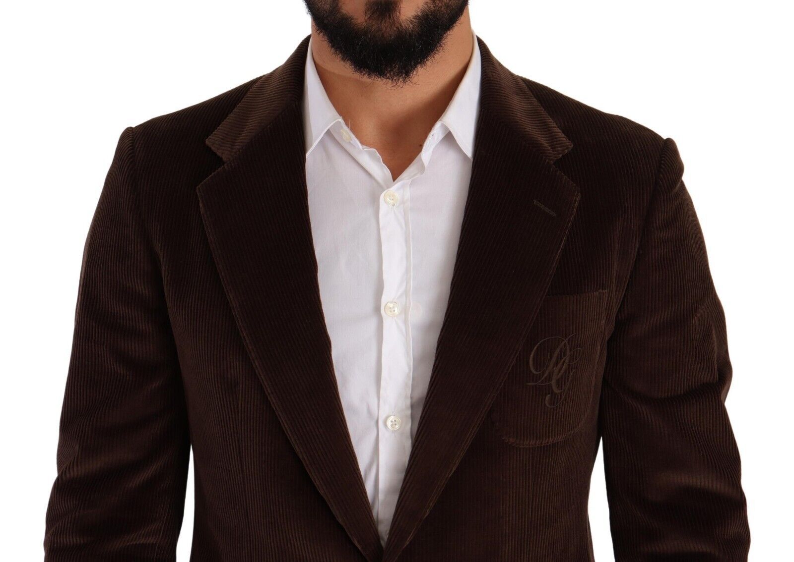 Dolce &amp; Gabbana Eleganter Slim Fit Blazer aus braunem Cord