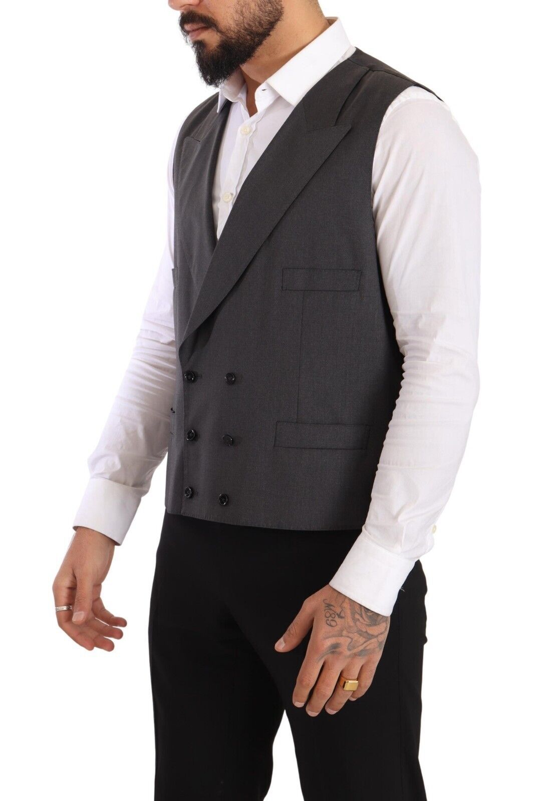Dolce &amp; Gabbana Eleganter grauer Anzug aus Sicilia-Wollmischung