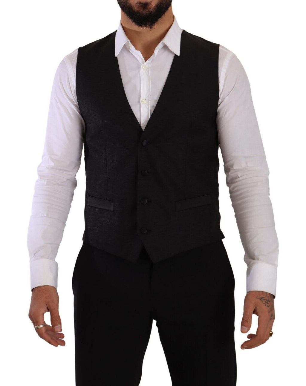Dolce &amp; Gabbana – Schmal geschnittenes schwarzes Anzug-Ensemble „Sicilia“