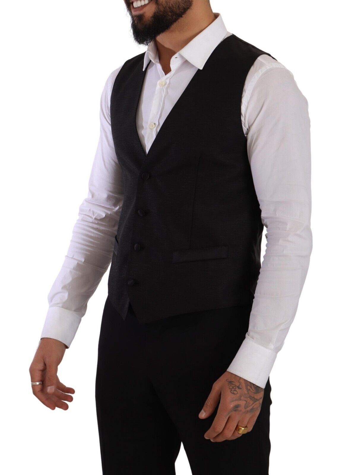 Dolce &amp; Gabbana – Schmal geschnittenes schwarzes Anzug-Ensemble „Sicilia“