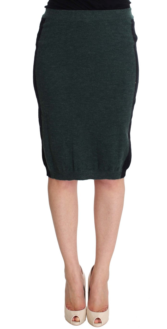MILA SCHÖN Emerald Elegance Bleistiftrock aus Wollmischung