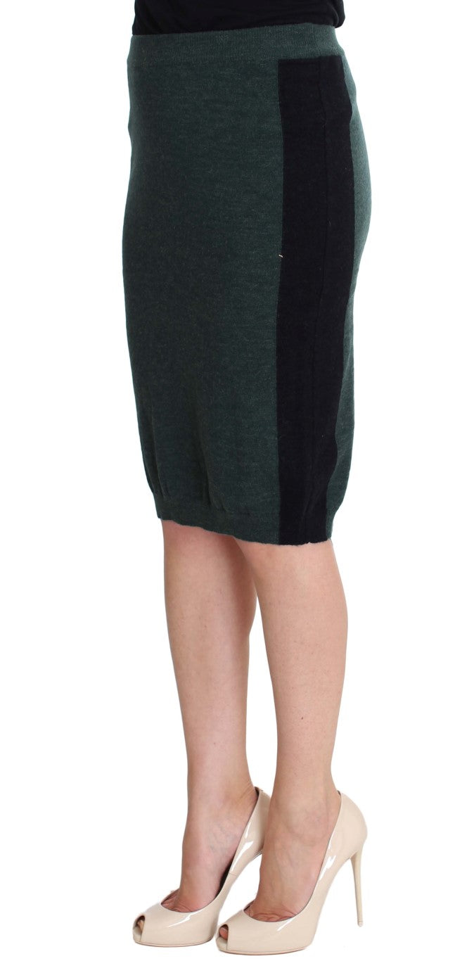 MILA SCHÖN Emerald Elegance Bleistiftrock aus Wollmischung