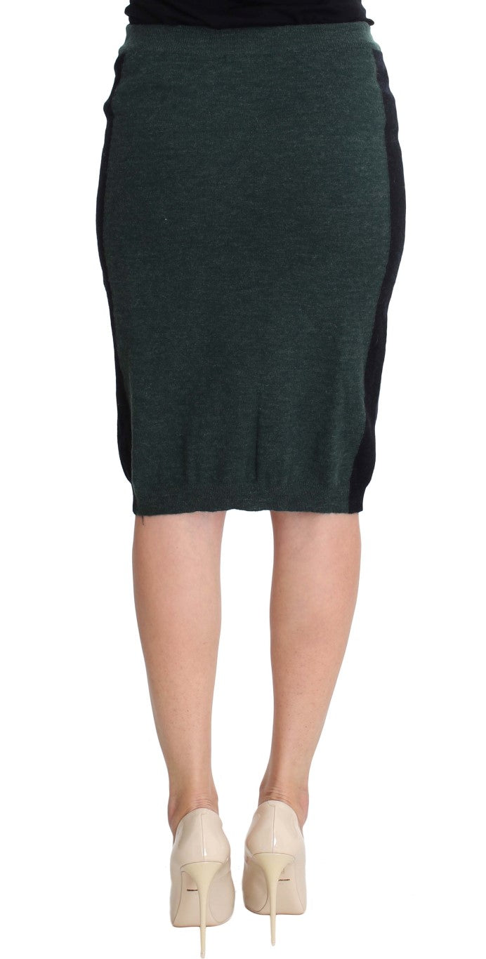 MILA SCHÖN Emerald Elegance Bleistiftrock aus Wollmischung