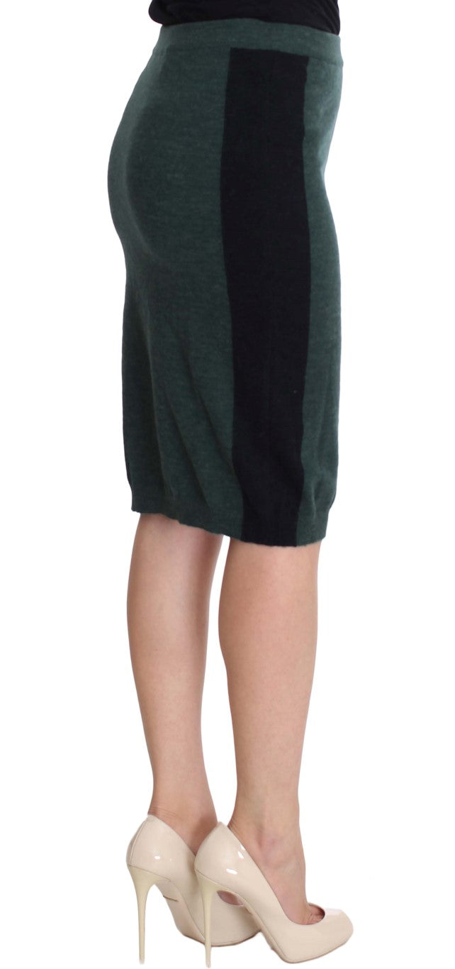 MILA SCHÖN Emerald Elegance Bleistiftrock aus Wollmischung