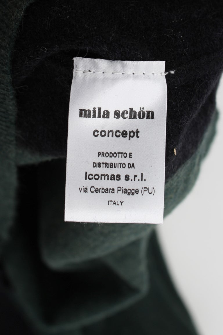 MILA SCHÖN Emerald Elegance Bleistiftrock aus Wollmischung