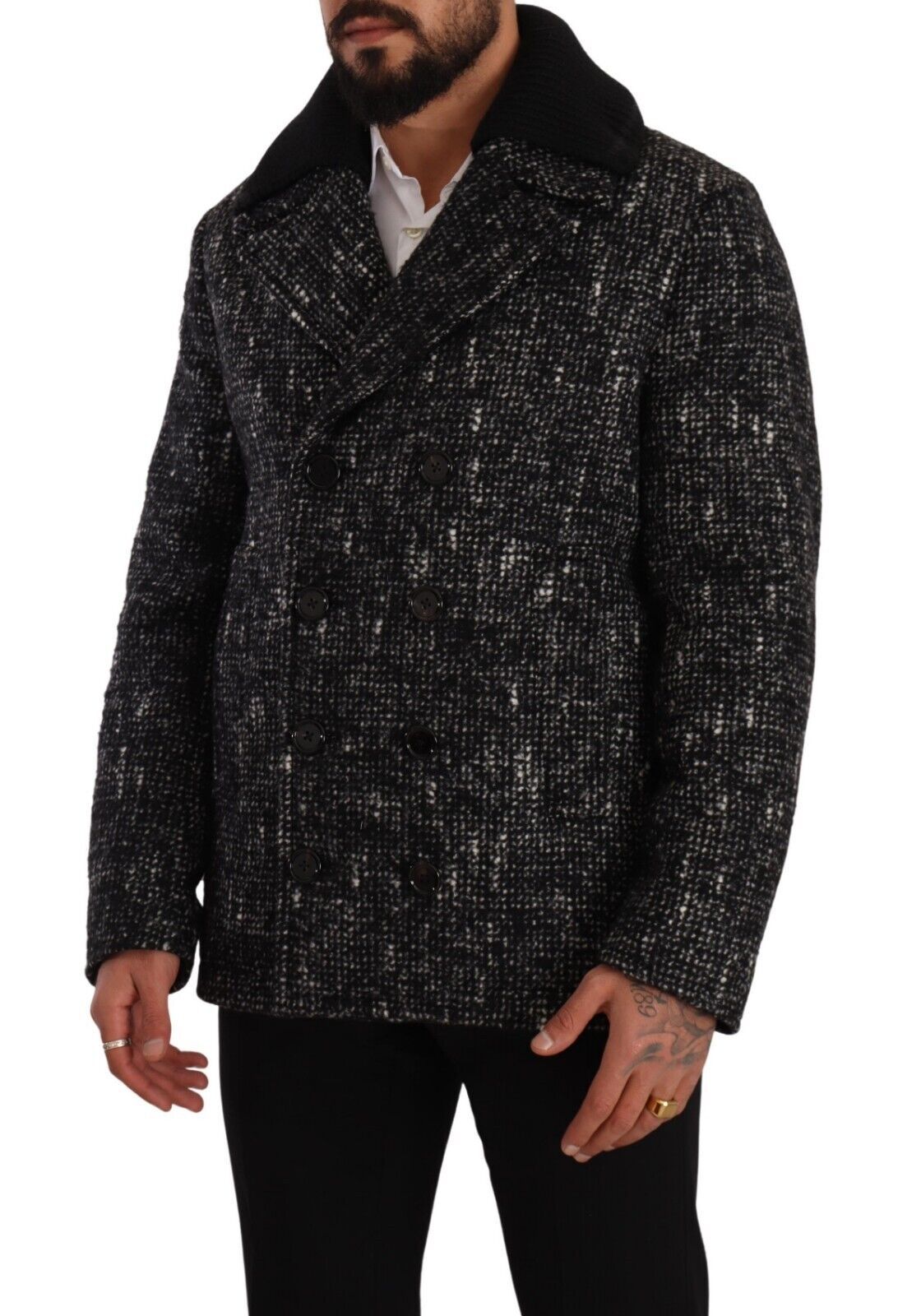 Dolce &amp; Gabbana Schicker zweireihiger Mantel aus Wollmischung