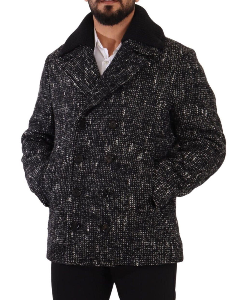 Dolce &amp; Gabbana Schicker zweireihiger Mantel aus Wollmischung