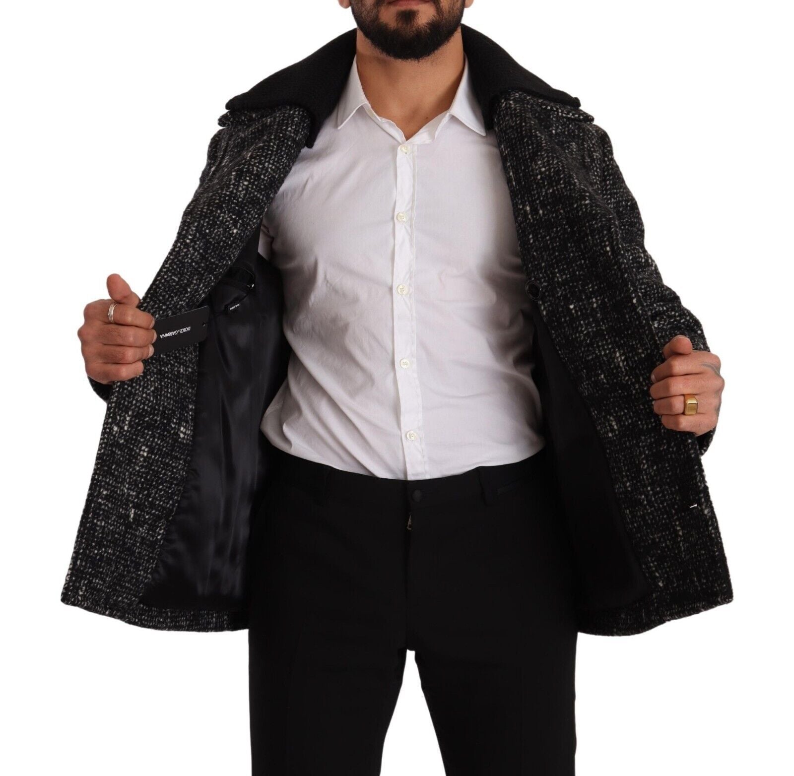 Dolce &amp; Gabbana Schicker zweireihiger Mantel aus Wollmischung