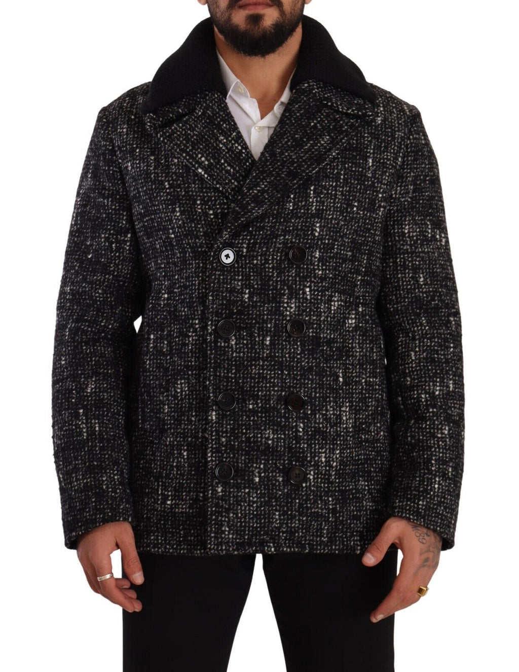 Dolce &amp; Gabbana Schicker zweireihiger Mantel aus Wollmischung