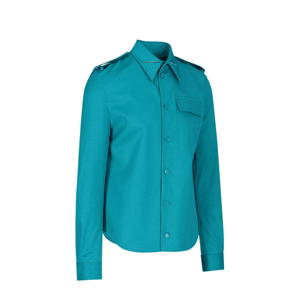 Bottega Veneta Grain De Poudre Wool Shirt – Siebentaschen