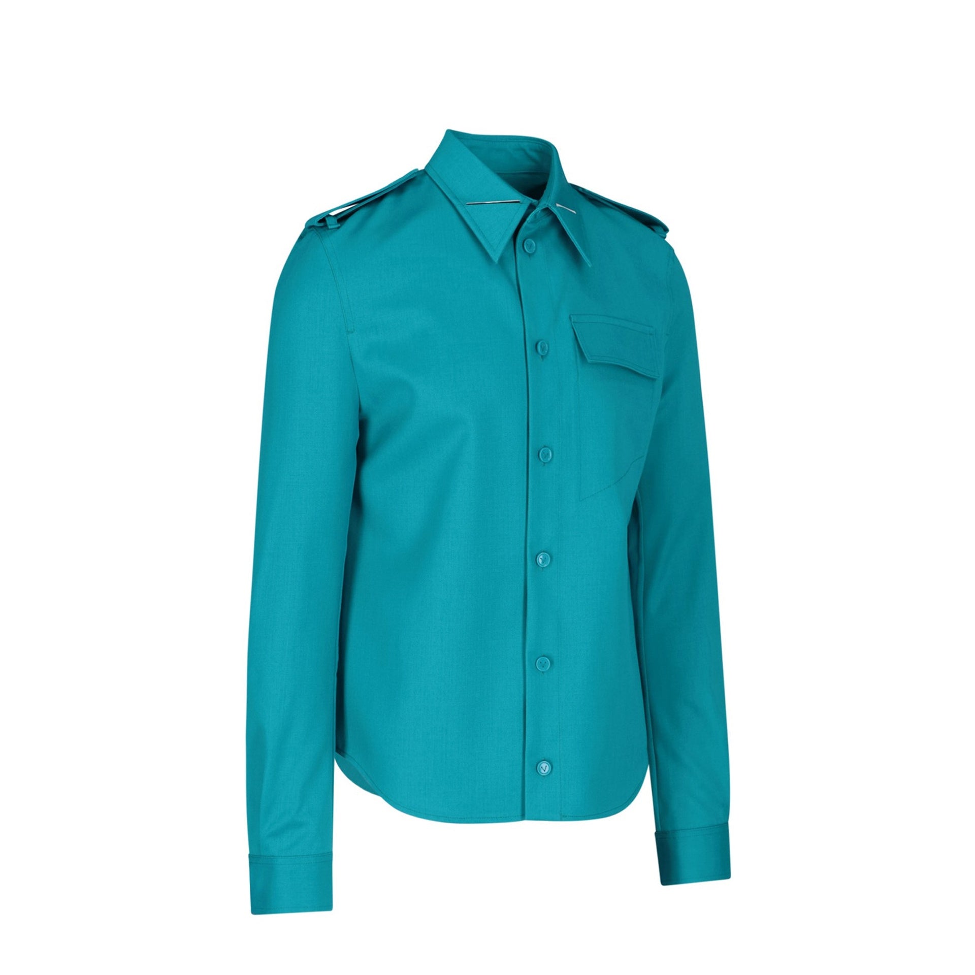 Bottega Veneta Grain De Poudre Wool Shirt – Siebentaschen